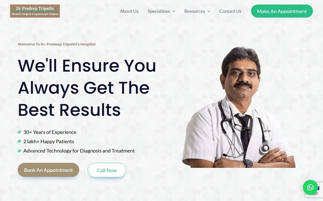 drpradeeptripathi.com Screen 1