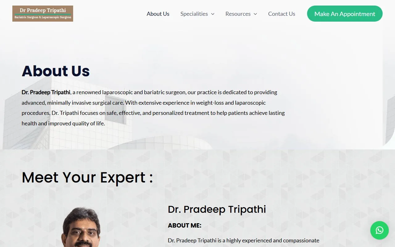 drpradeeptripathi.com Screen 2