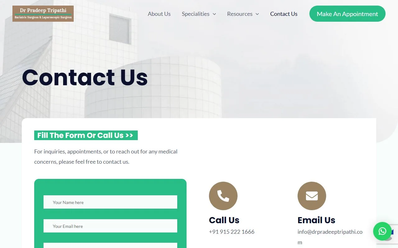 drpradeeptripathi.com Screen 4
