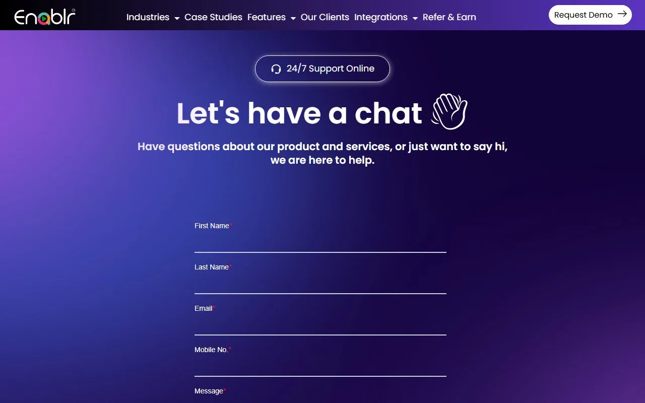 EnablrSales Mobile Detailing Flow